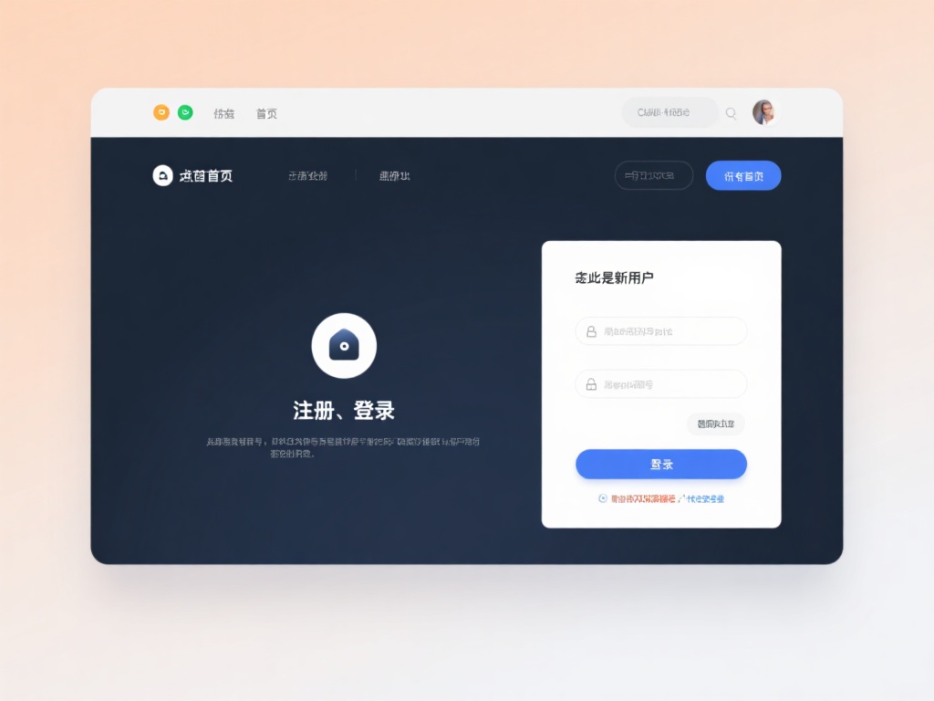 注册与登录：如果是新用户，点击首页的注册按钮，按照